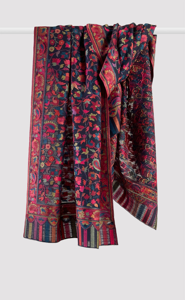 Navy Full Kani Stole