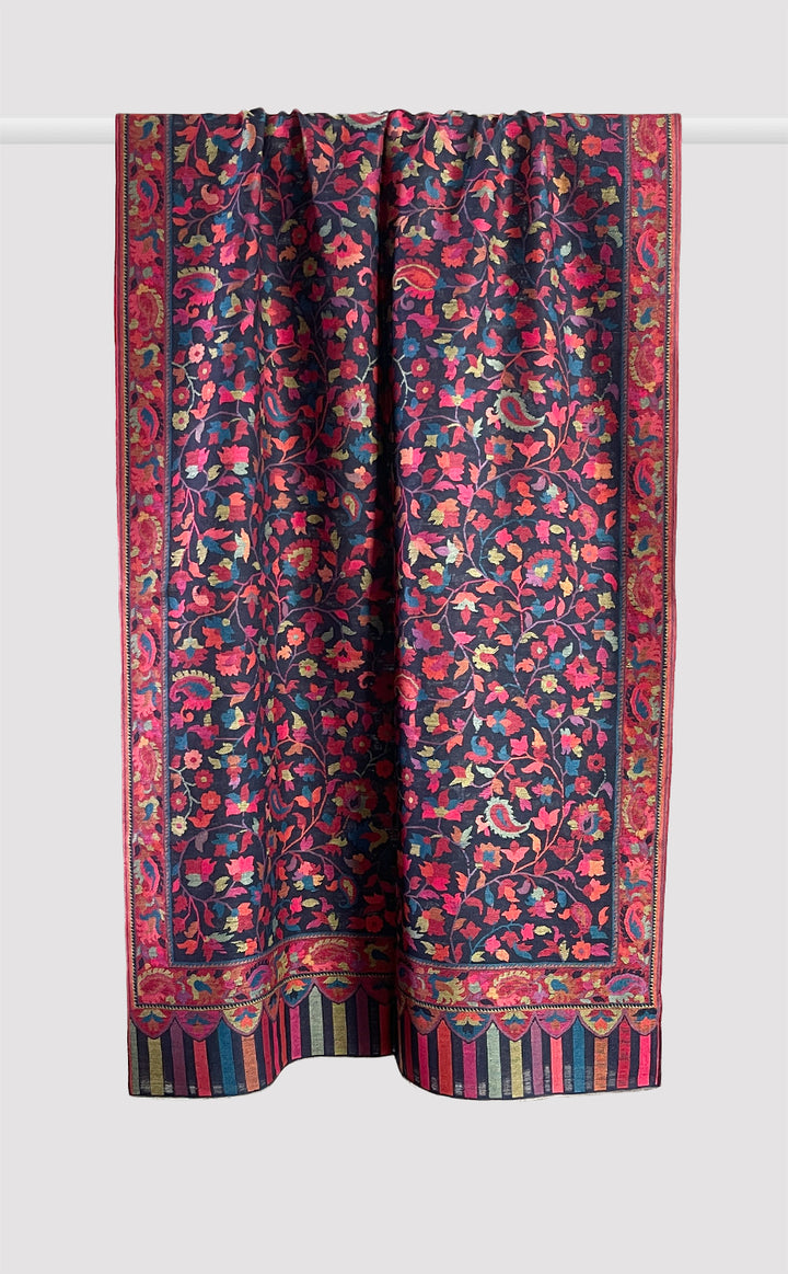 Navy Full Kani Stole
