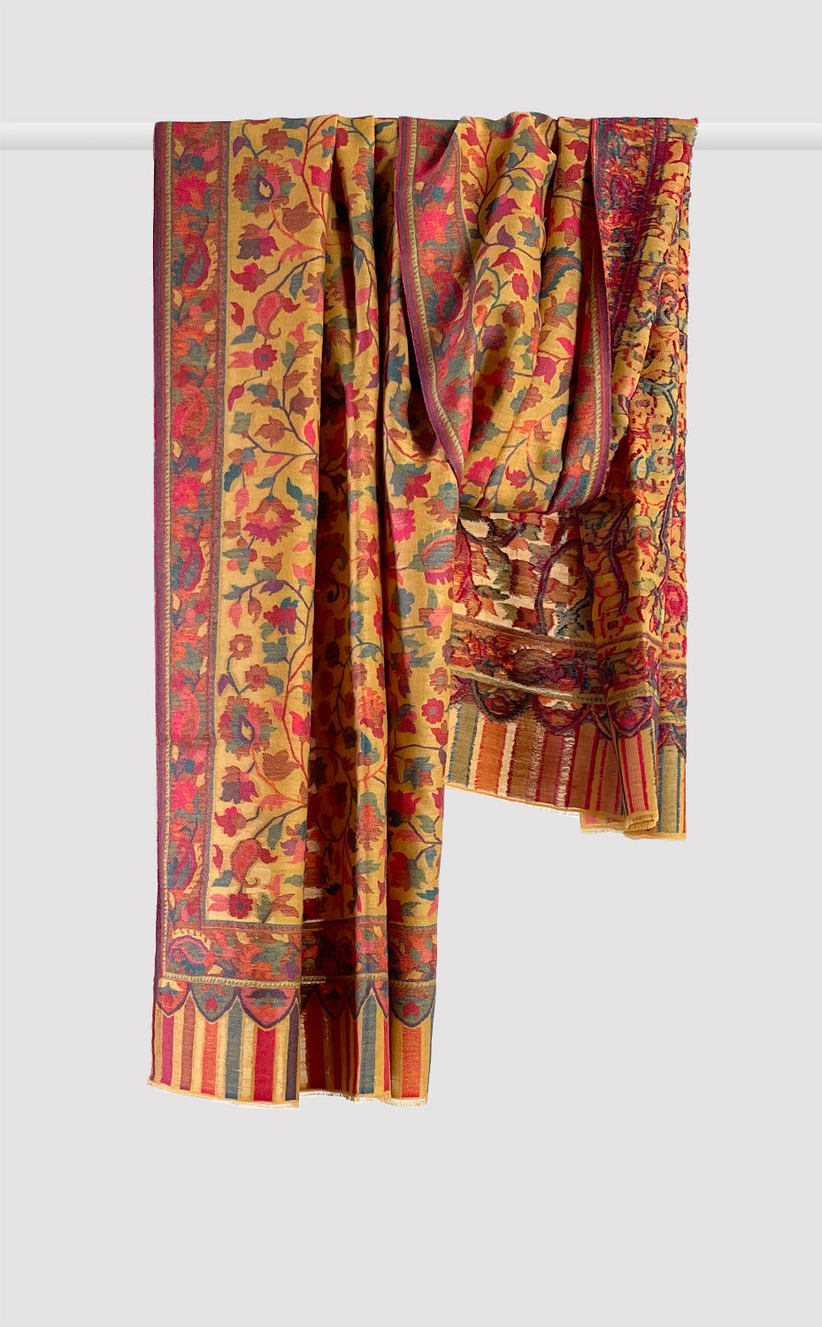 Mustard Full Kani Stole