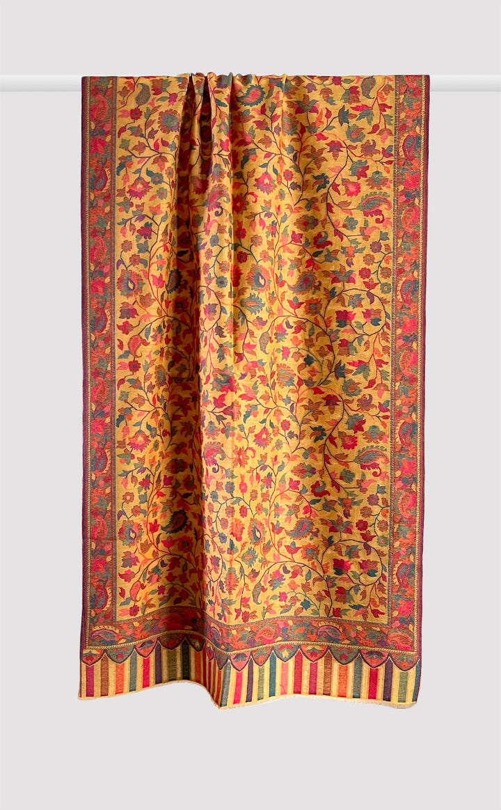 Mustard Full Kani Stole