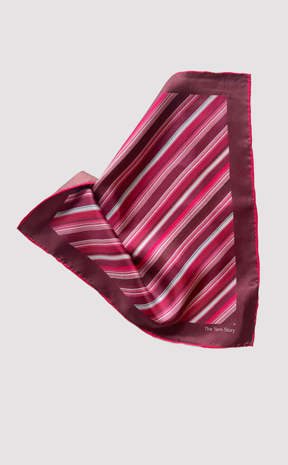 Ruby Stripe Pocket Square