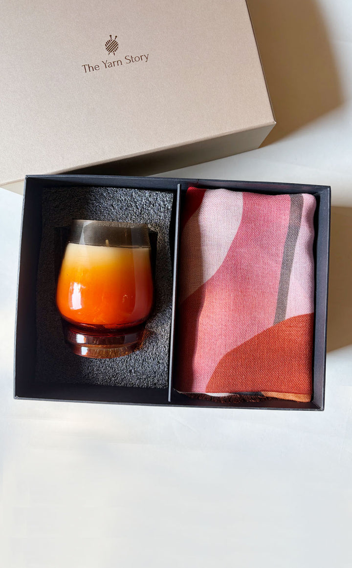 Maroon Hues Candle Set
