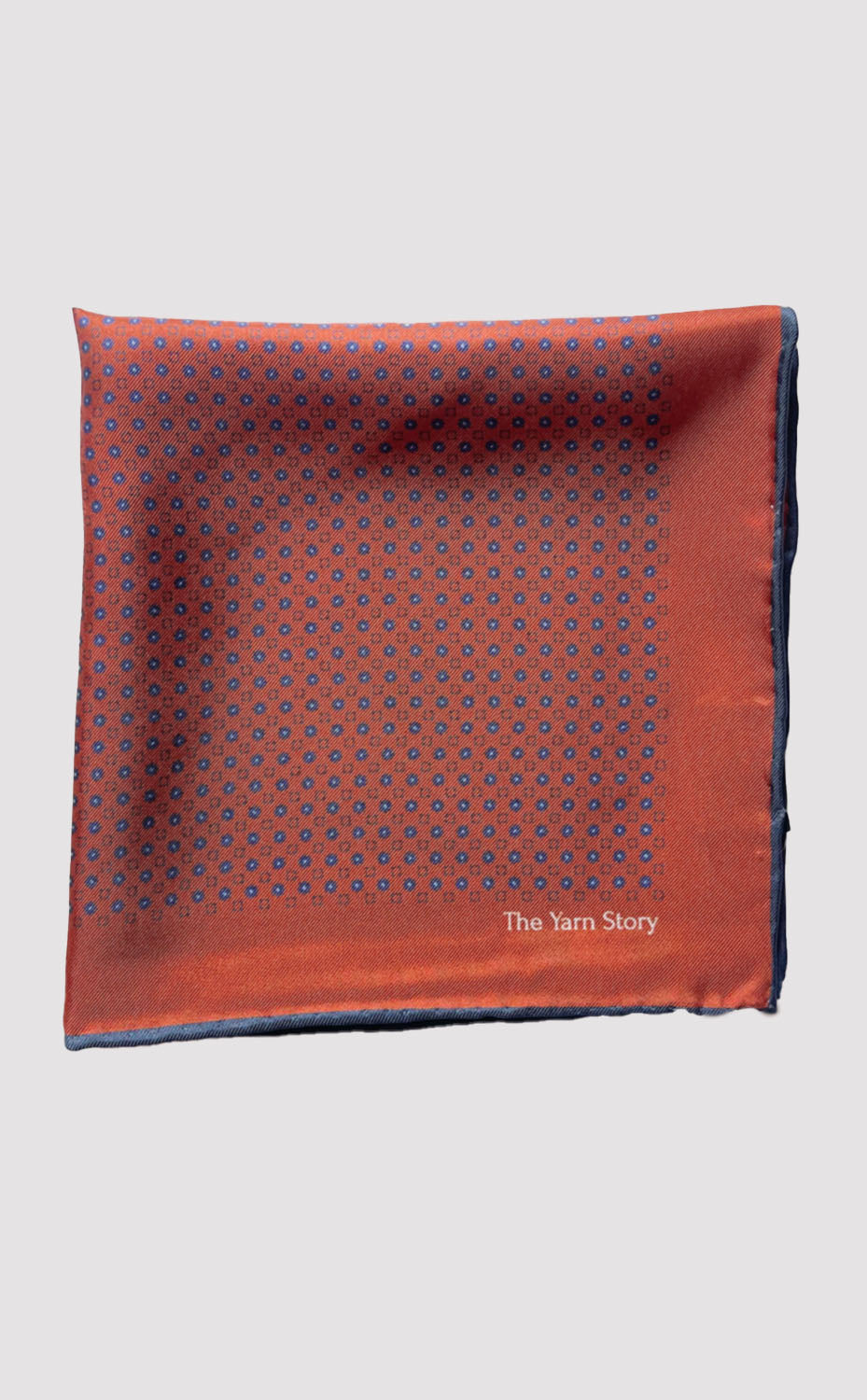 Rust Bloom Pocket Square
