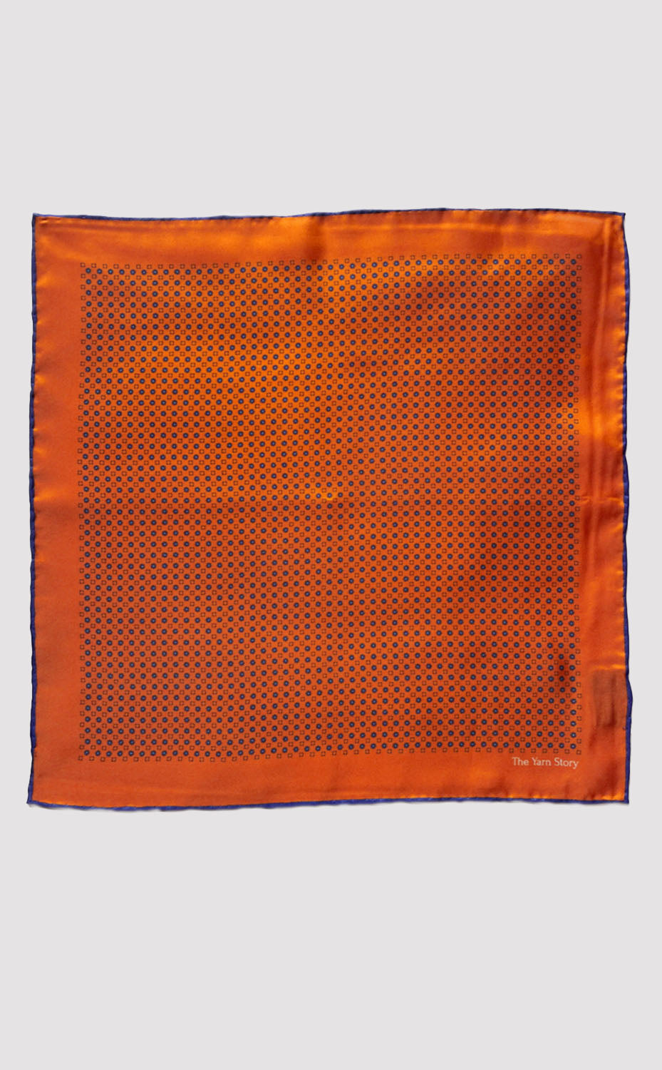 Tangerine Bloom Pocket Square