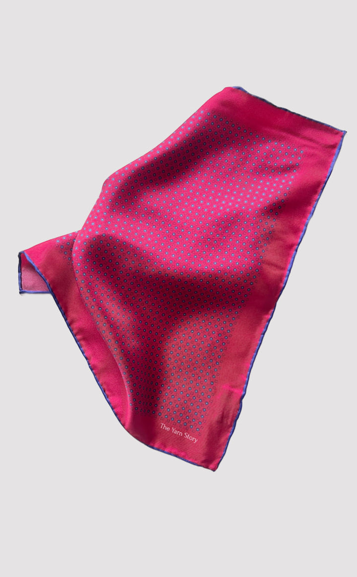 Rosewood Bloom Pocket Square