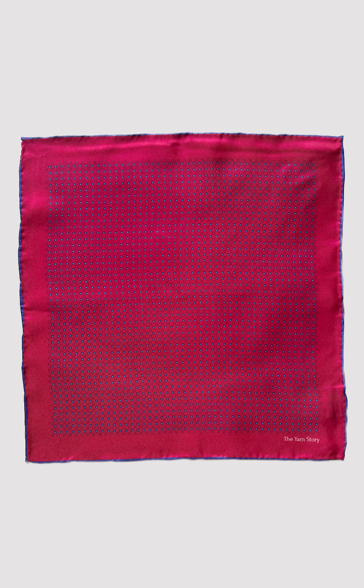 Rosewood Bloom Pocket Square