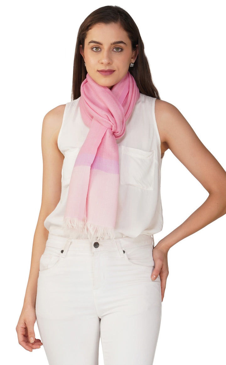 Rose Pop Merino Stole