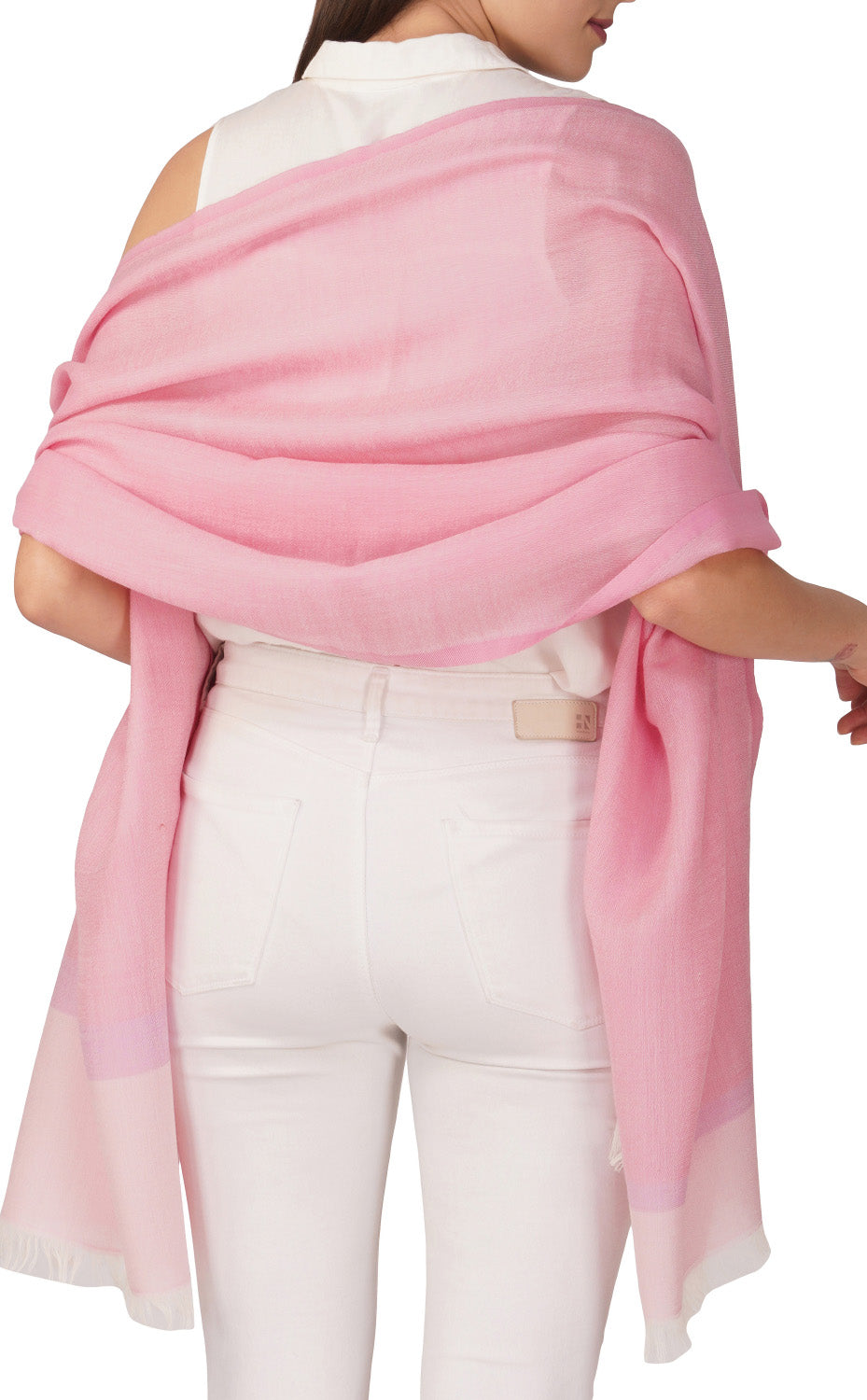 Rose Pop Merino Stole