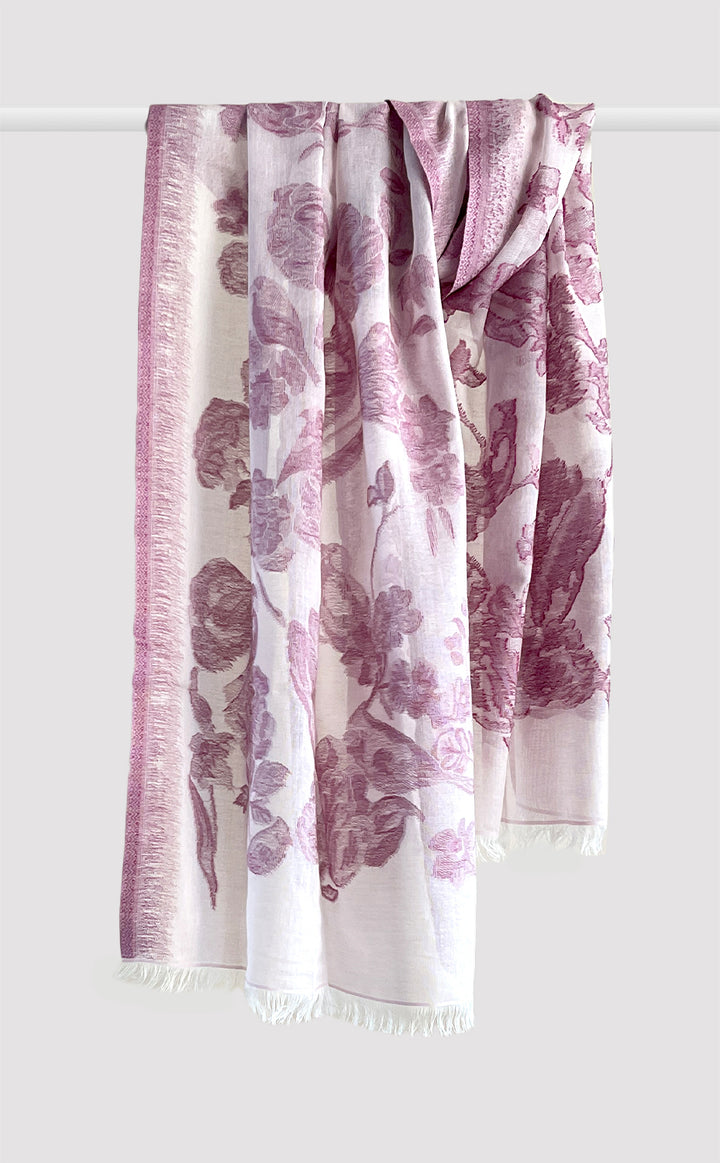 Blooming Rose Flower Stole