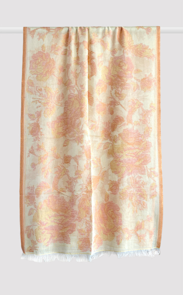 Pale Yellow Flower Stole