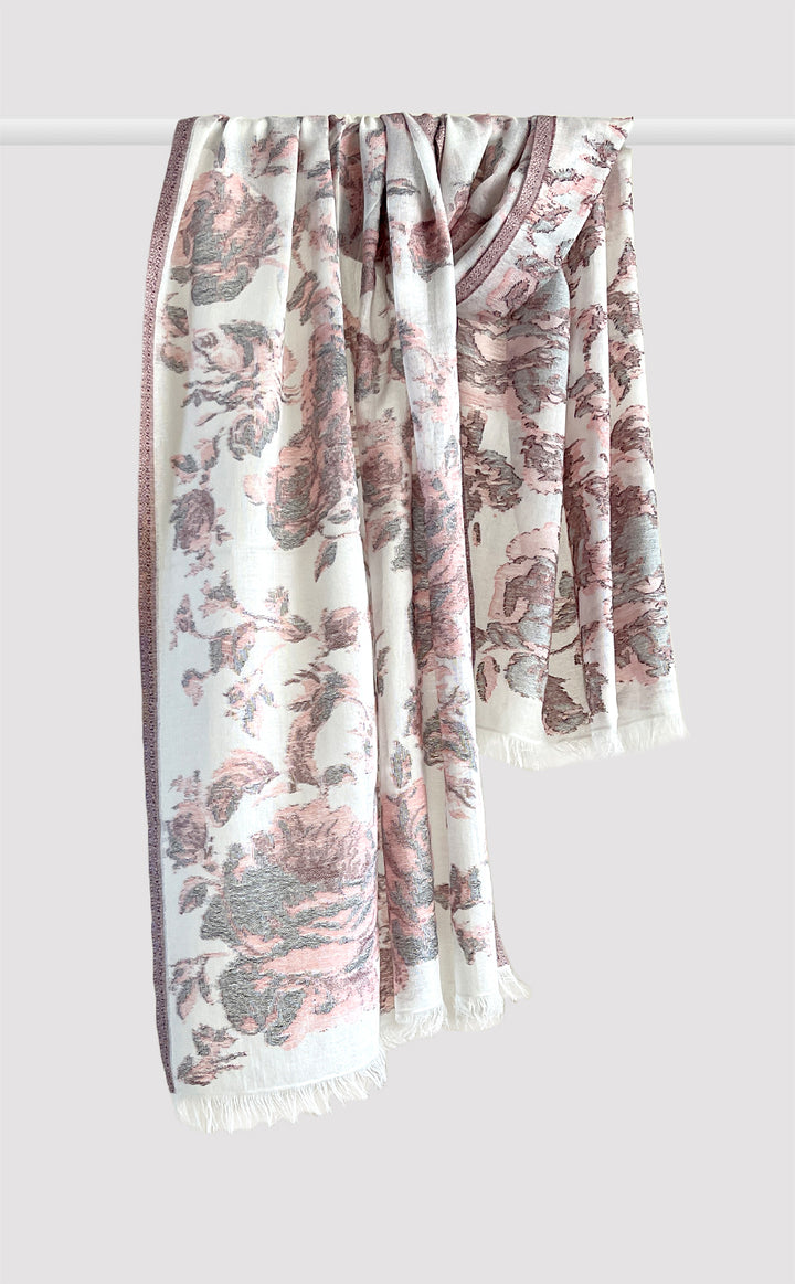 Vintage Rose &amp; Bloom Flower Stole