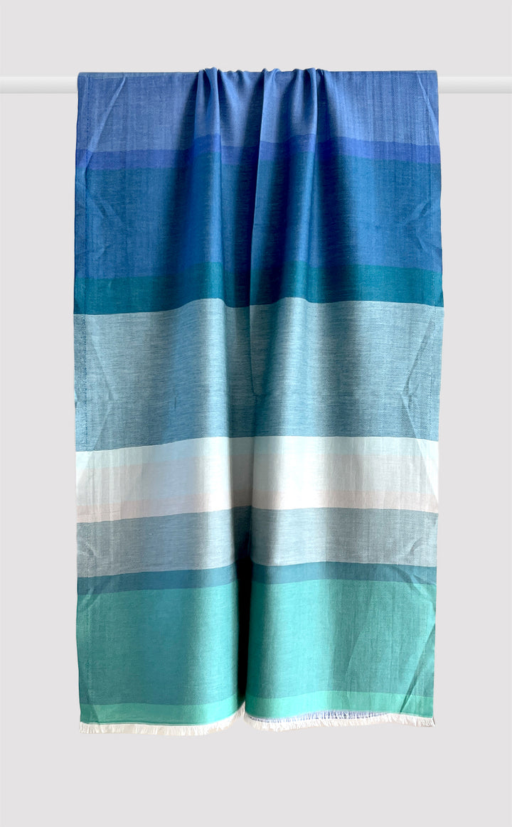 Ocean Blue Bars Stole