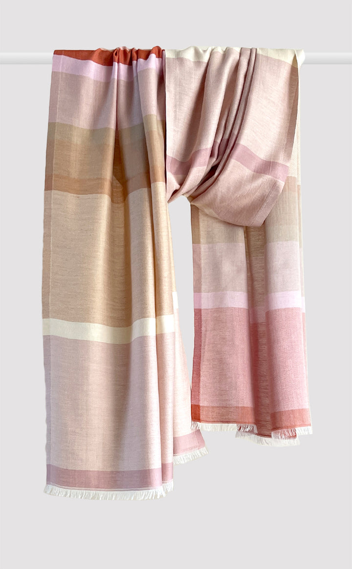 Pastel Pink Bars Stole
