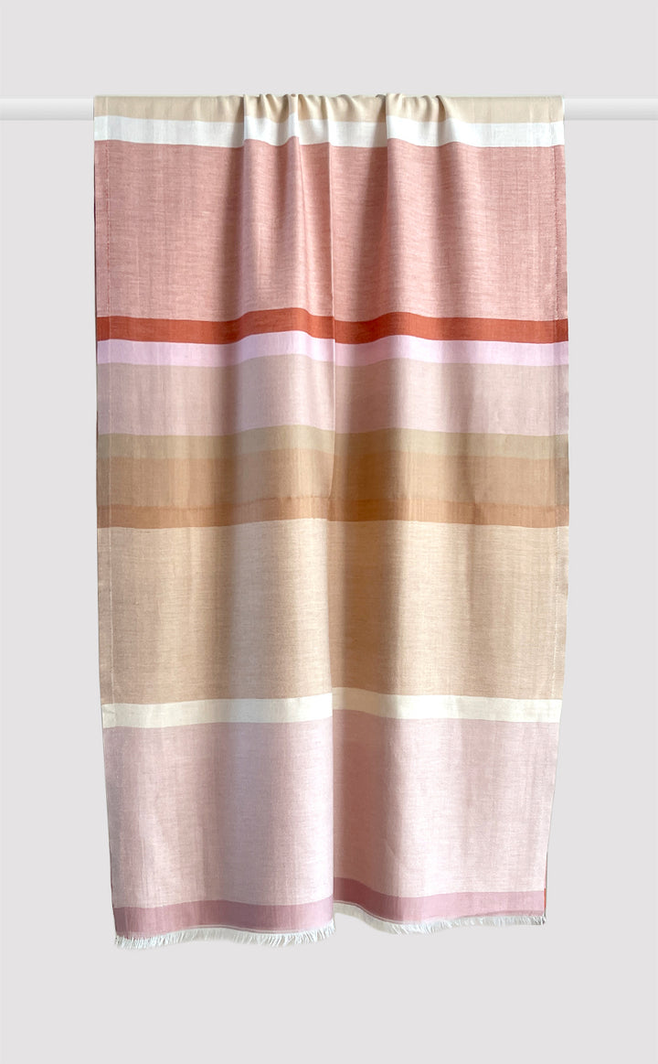 Pastel Pink Bars Stole