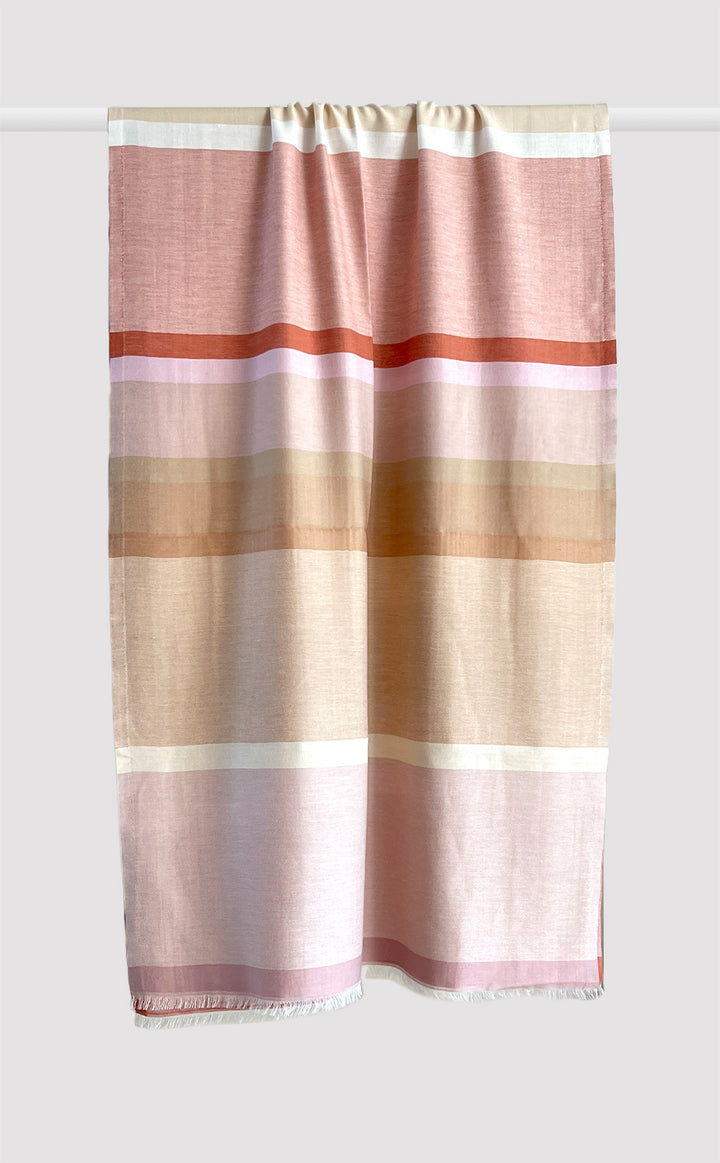 Pastel Pink Bars Stole