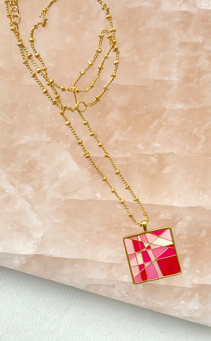 Blush Jouy Pendant