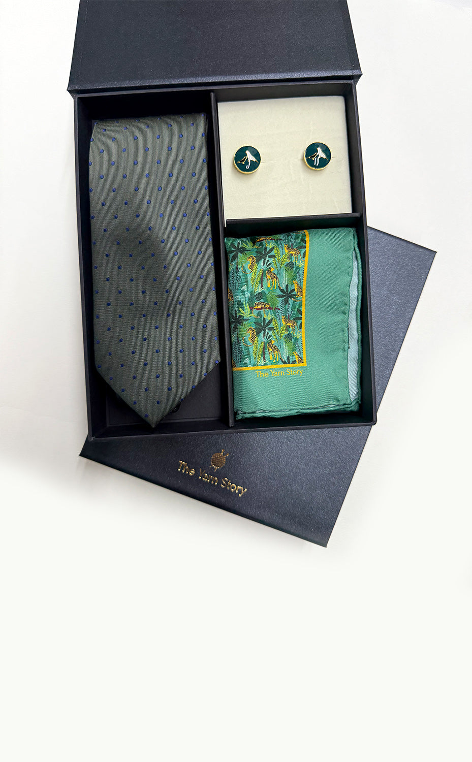 Olive Jungle Tie Set for Him