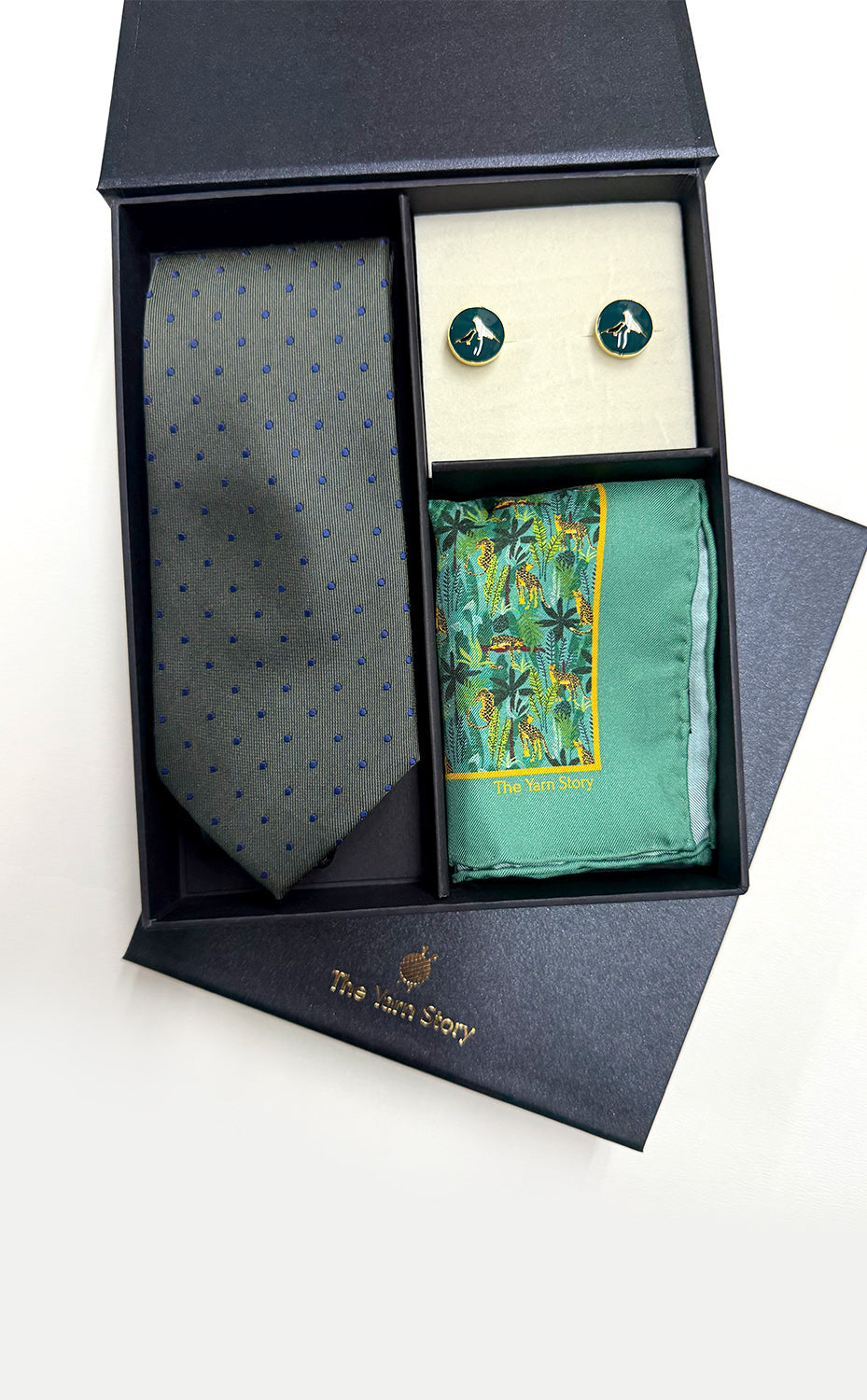 Olive Jungle Tie Set for Him