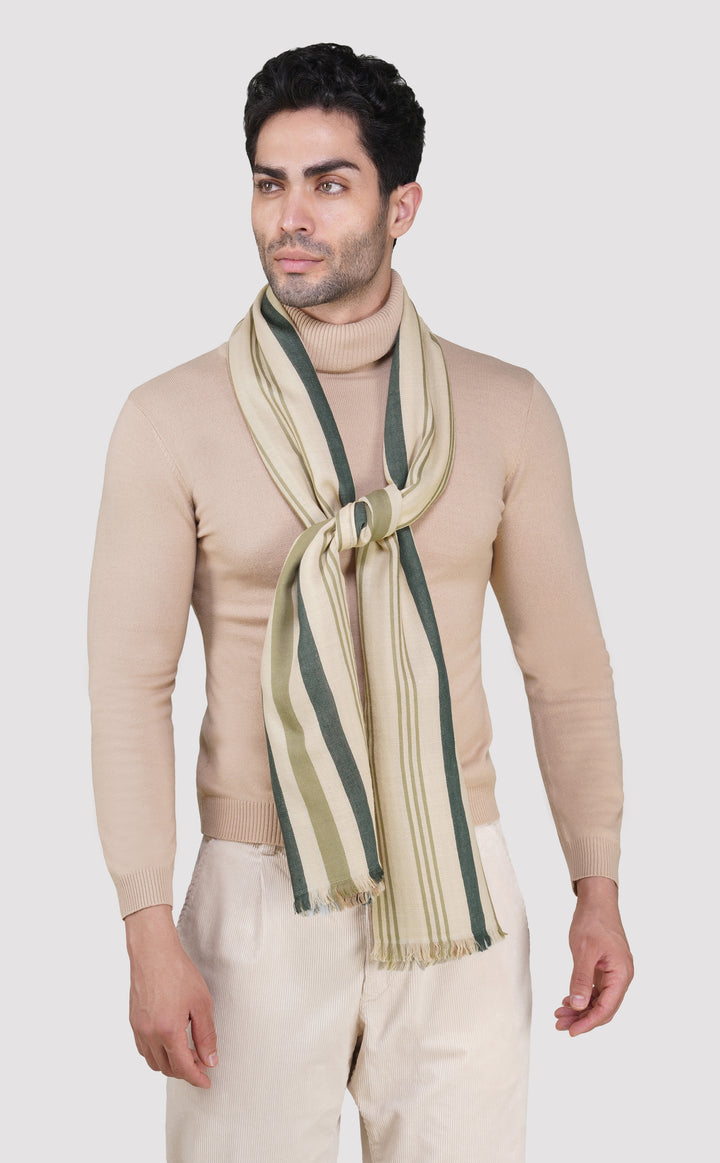 Autumn Striped Charm Stole
