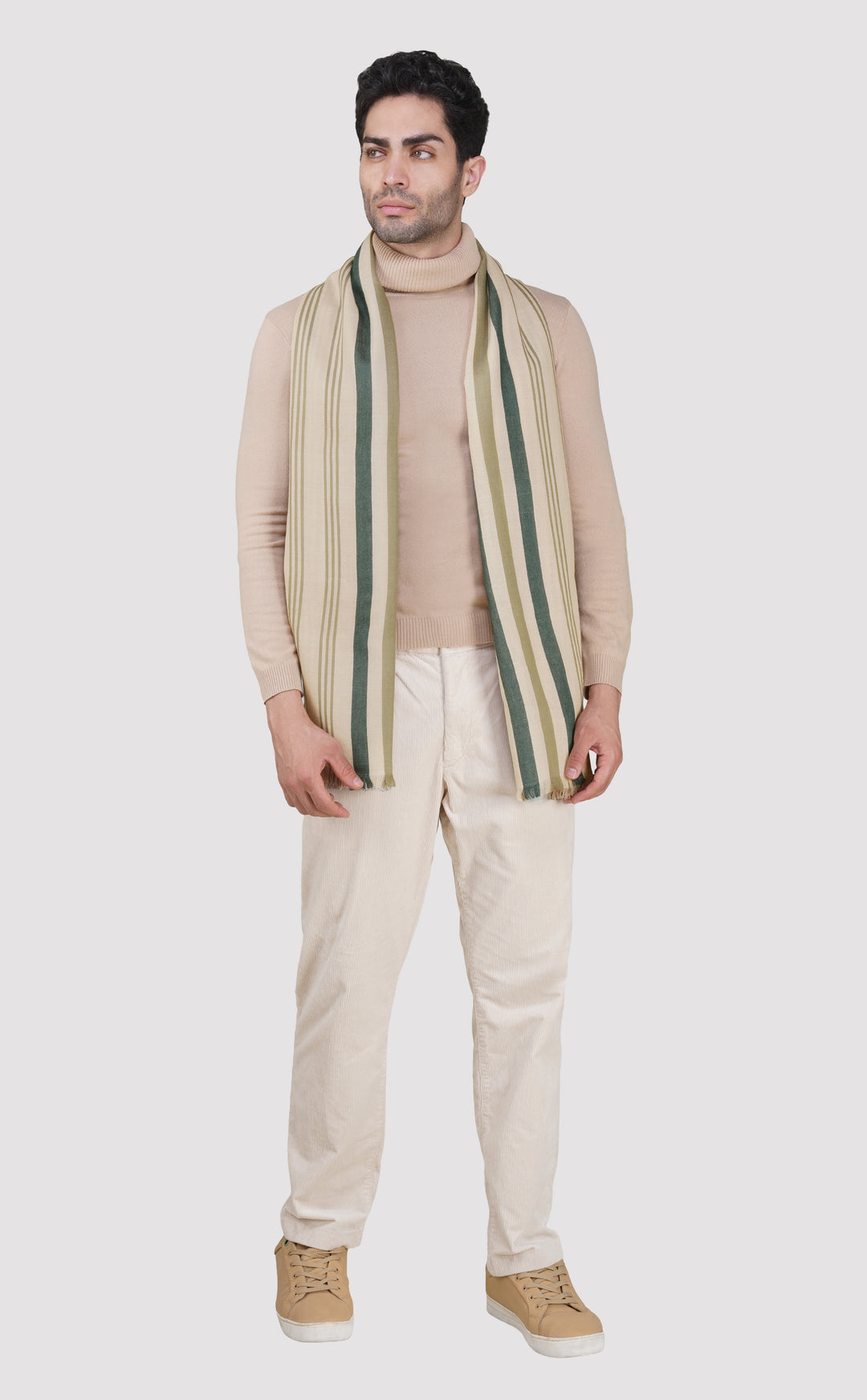 Autumn Striped Charm Stole