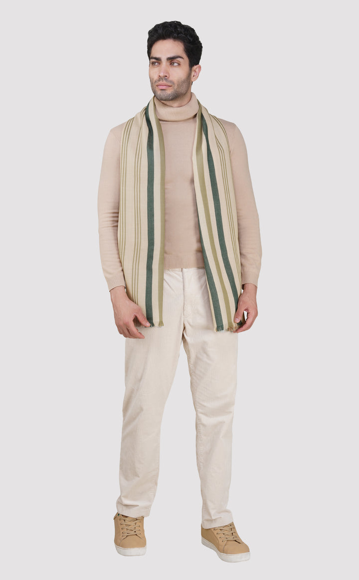 Autumn Striped Charm Stole