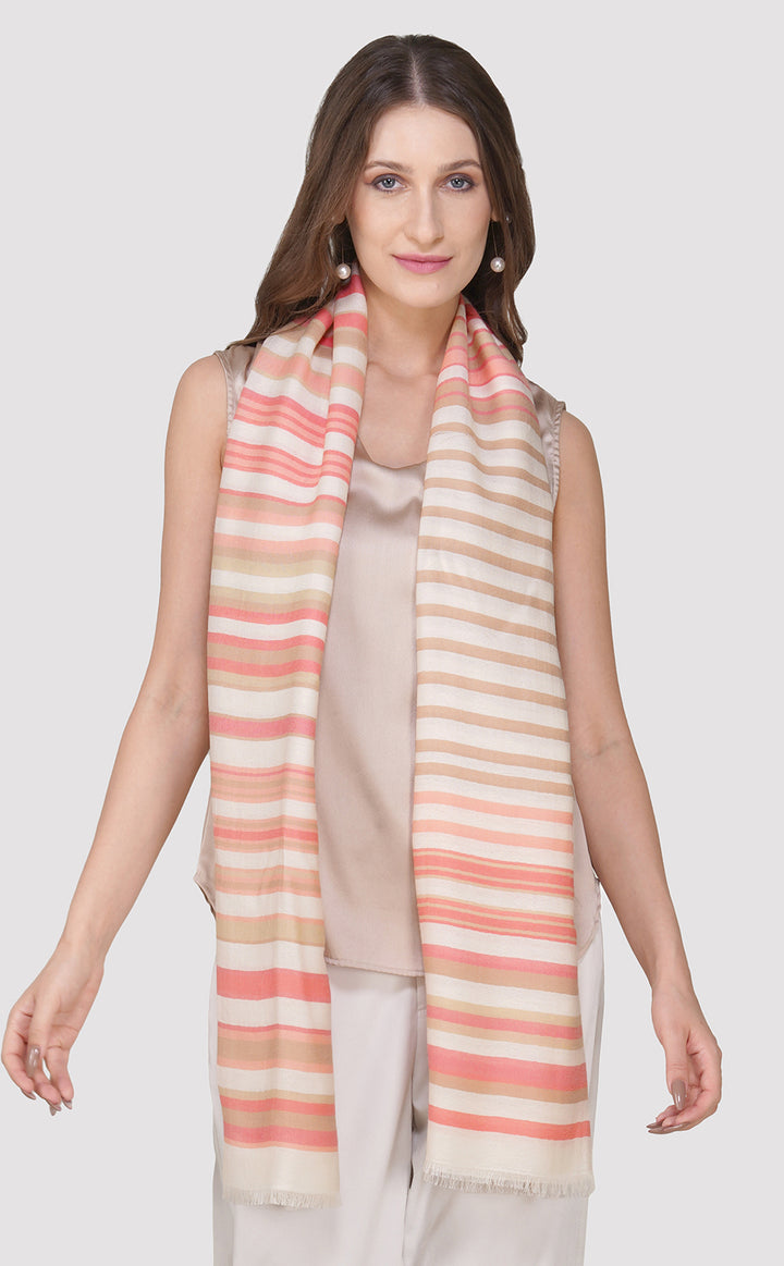 White Pink Stripes