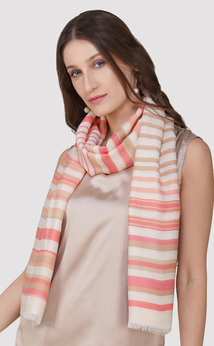 White Pink Stripes