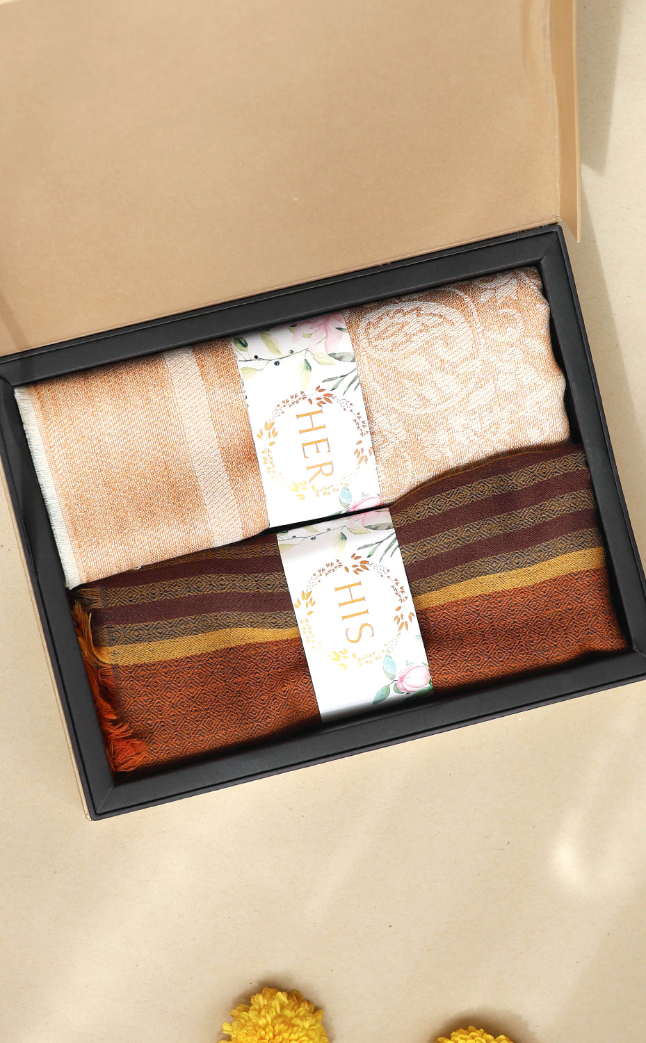 Copper Zari His Her Set
