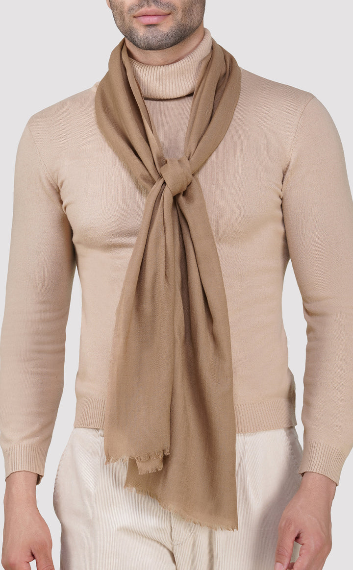 Beige Twill Muffler
