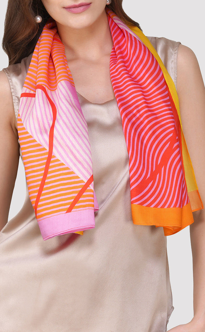 Tangerine Contour Scarf