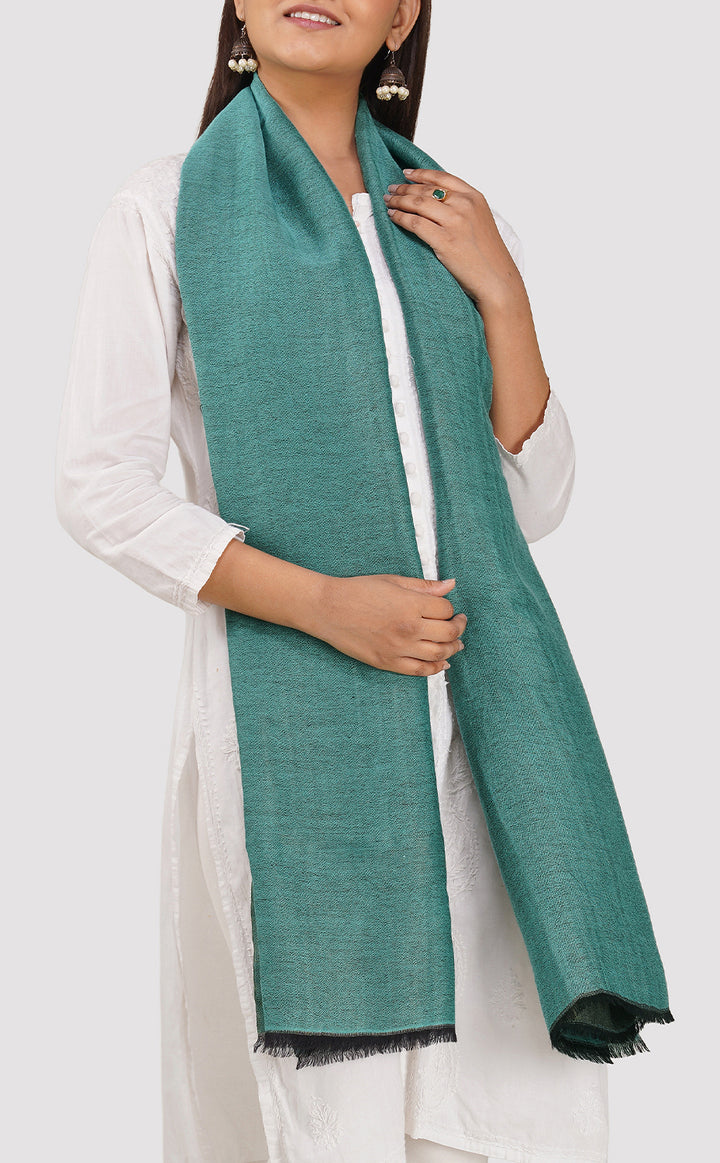 Zari Reversible Stole - Vintage Blue
