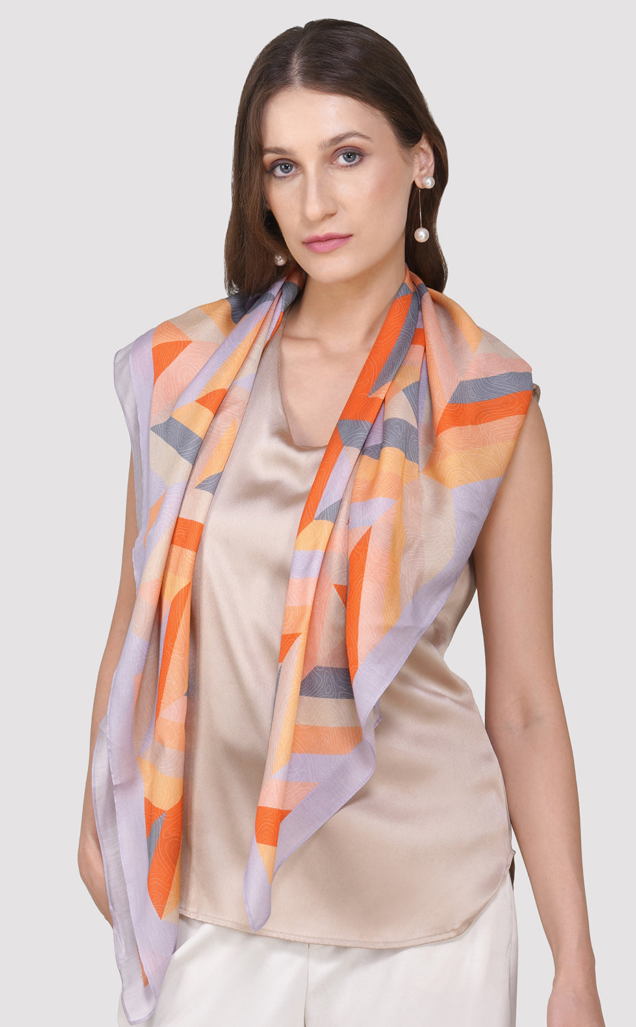 Pastel Chevron Scarf