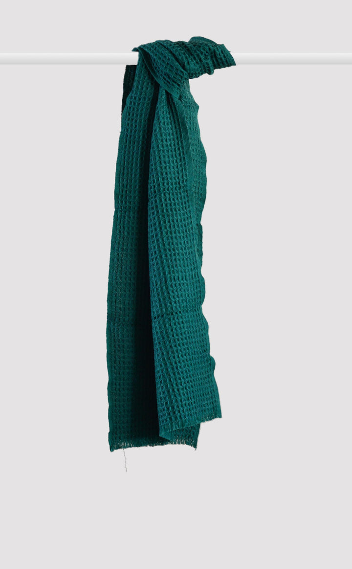 Teal Waffle Muffler