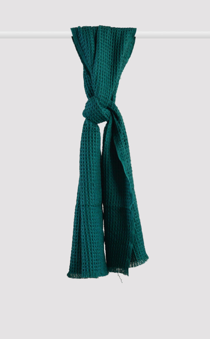 Teal Waffle Muffler