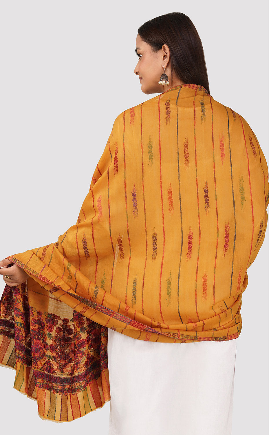 Dandelion Ikat Floral Kani Shawl