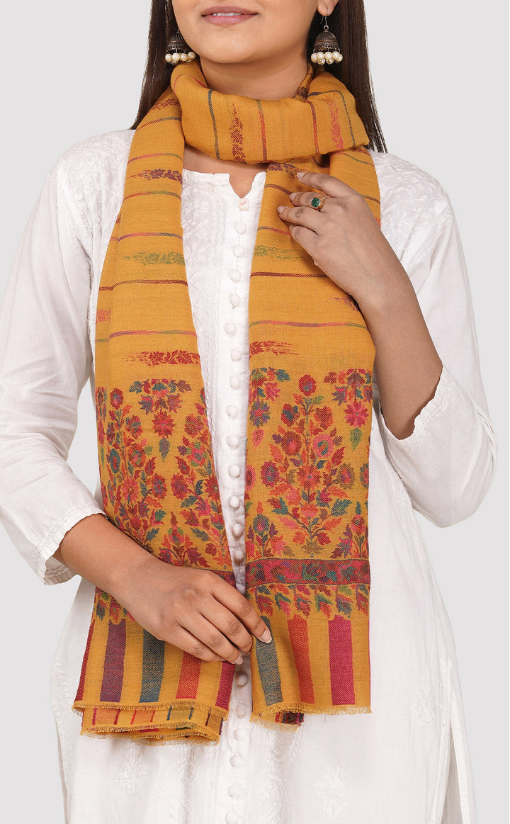 Dandelion Ikat Floral Kani Shawl