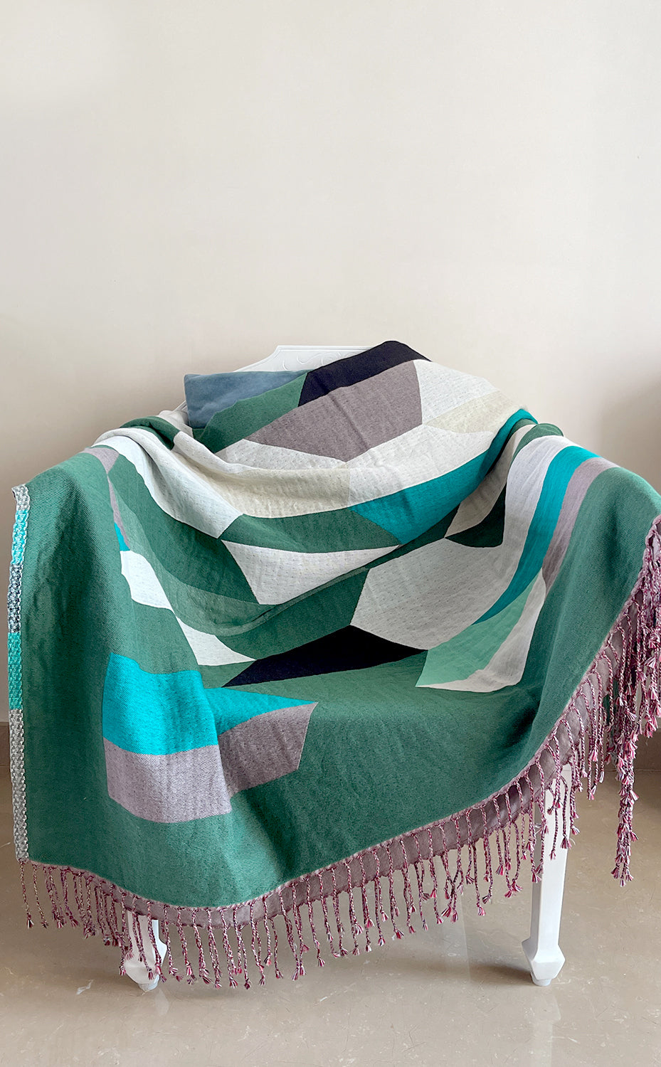 Jade Geometric Throw