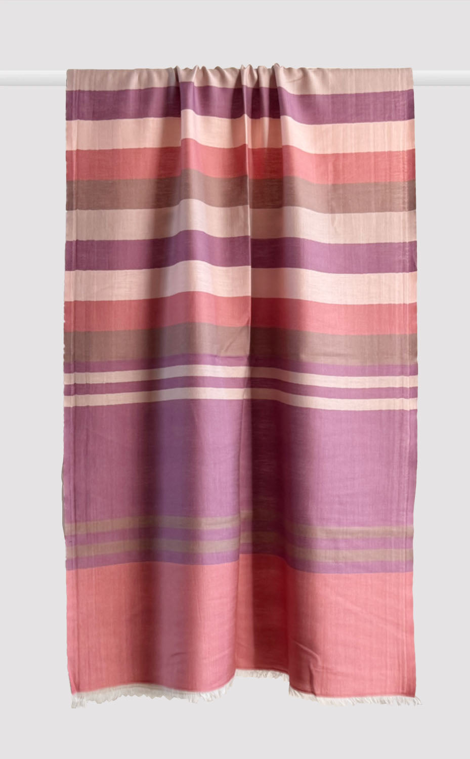 Plum Striped Stole