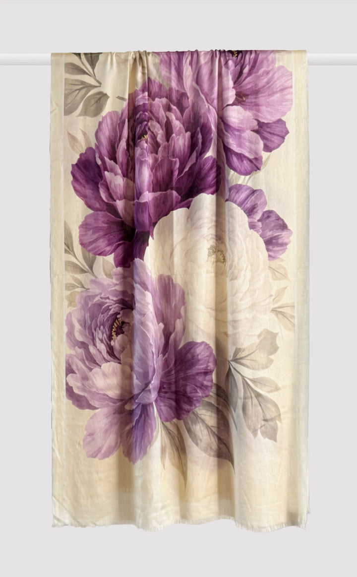 Amethyst Garden Silk Stole