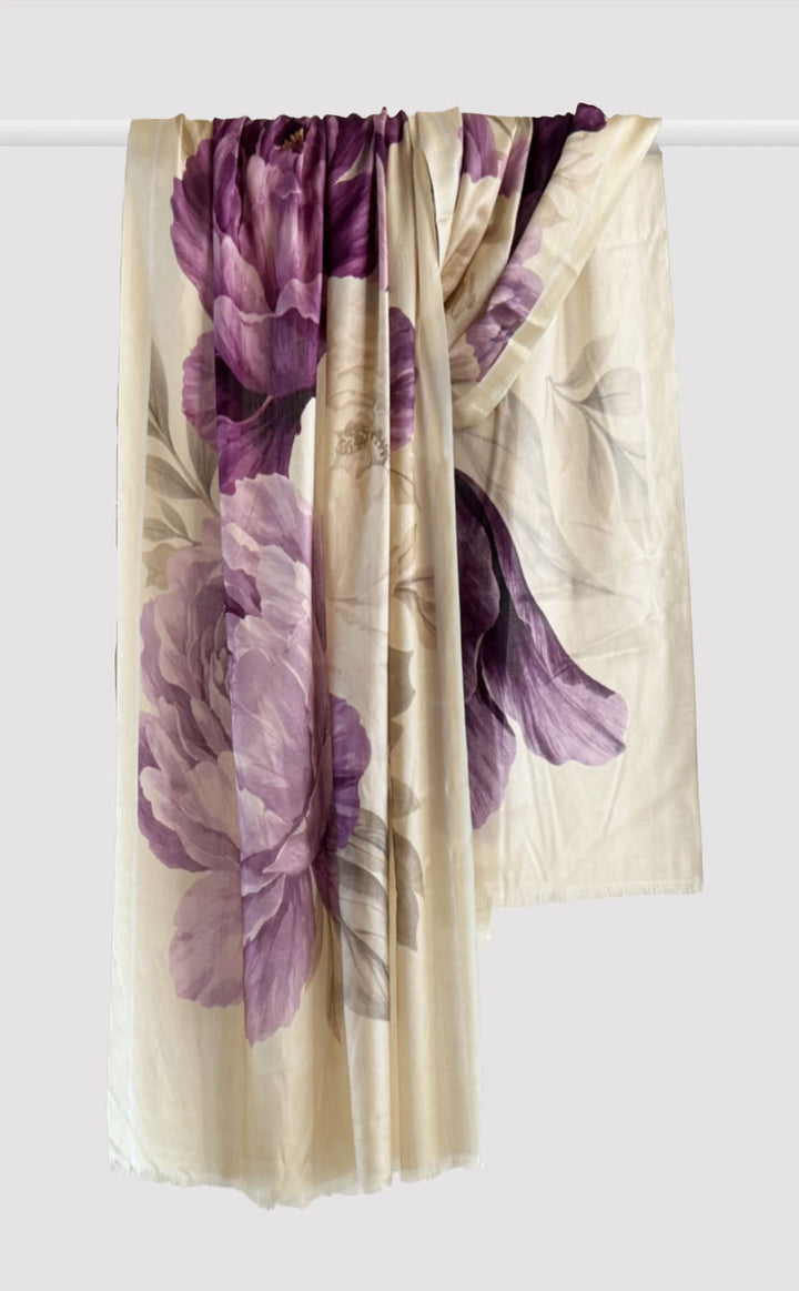 Amethyst Garden Silk Stole