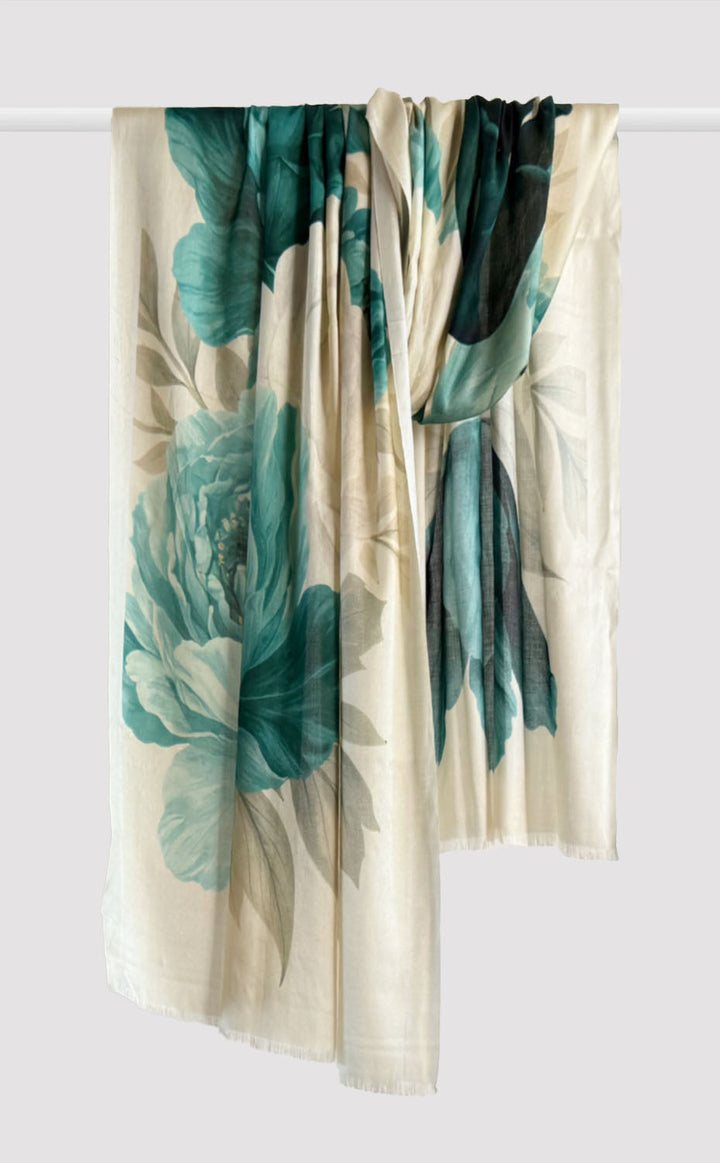 Peridote Garden Silk Stole