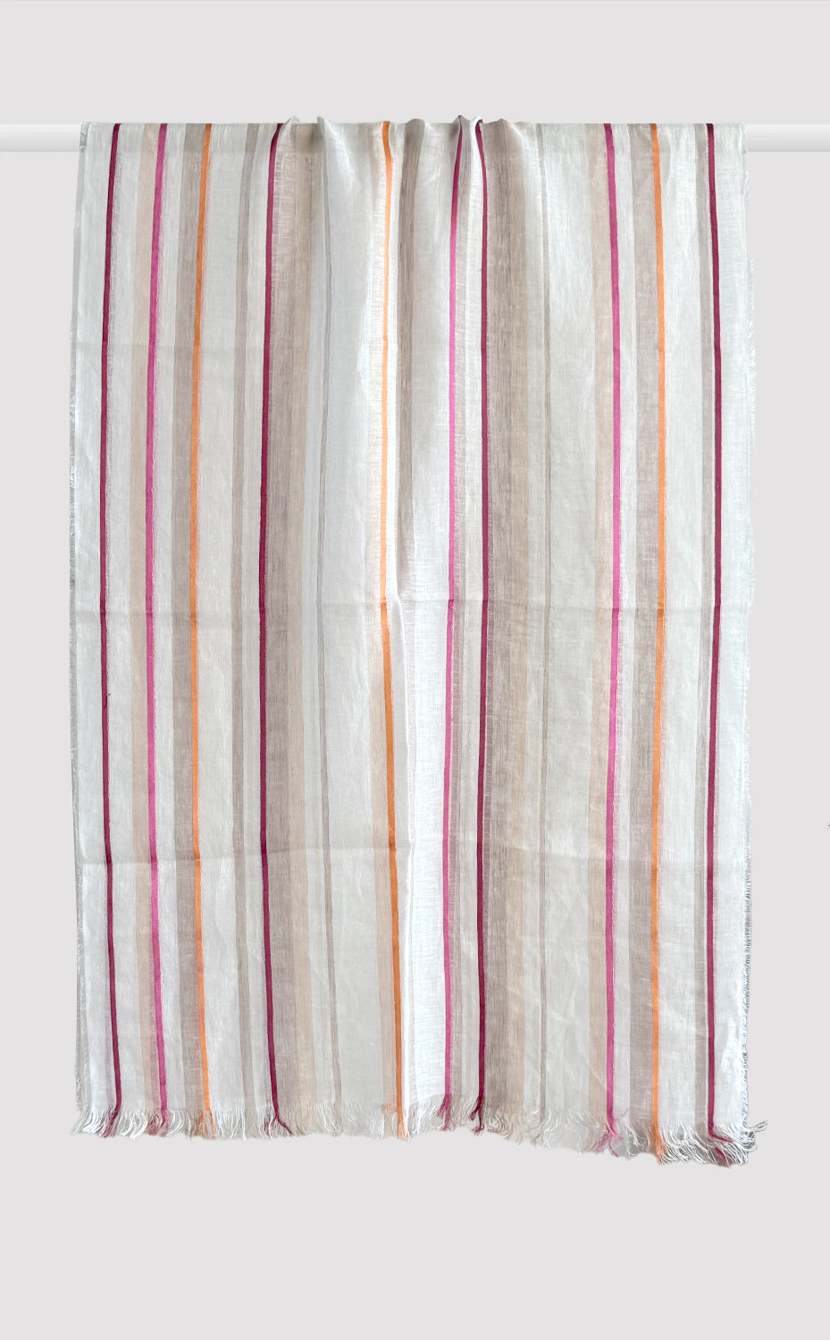 Aurora Stripe Linen Silk Stole