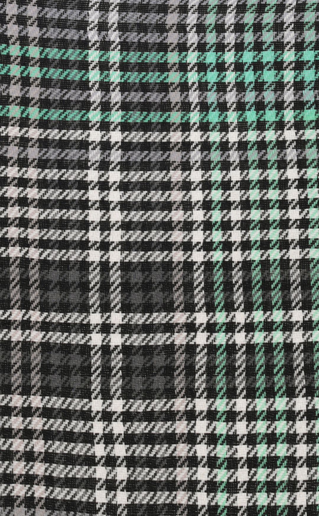 Ink Houndstooth Weave Merino Jacquard
