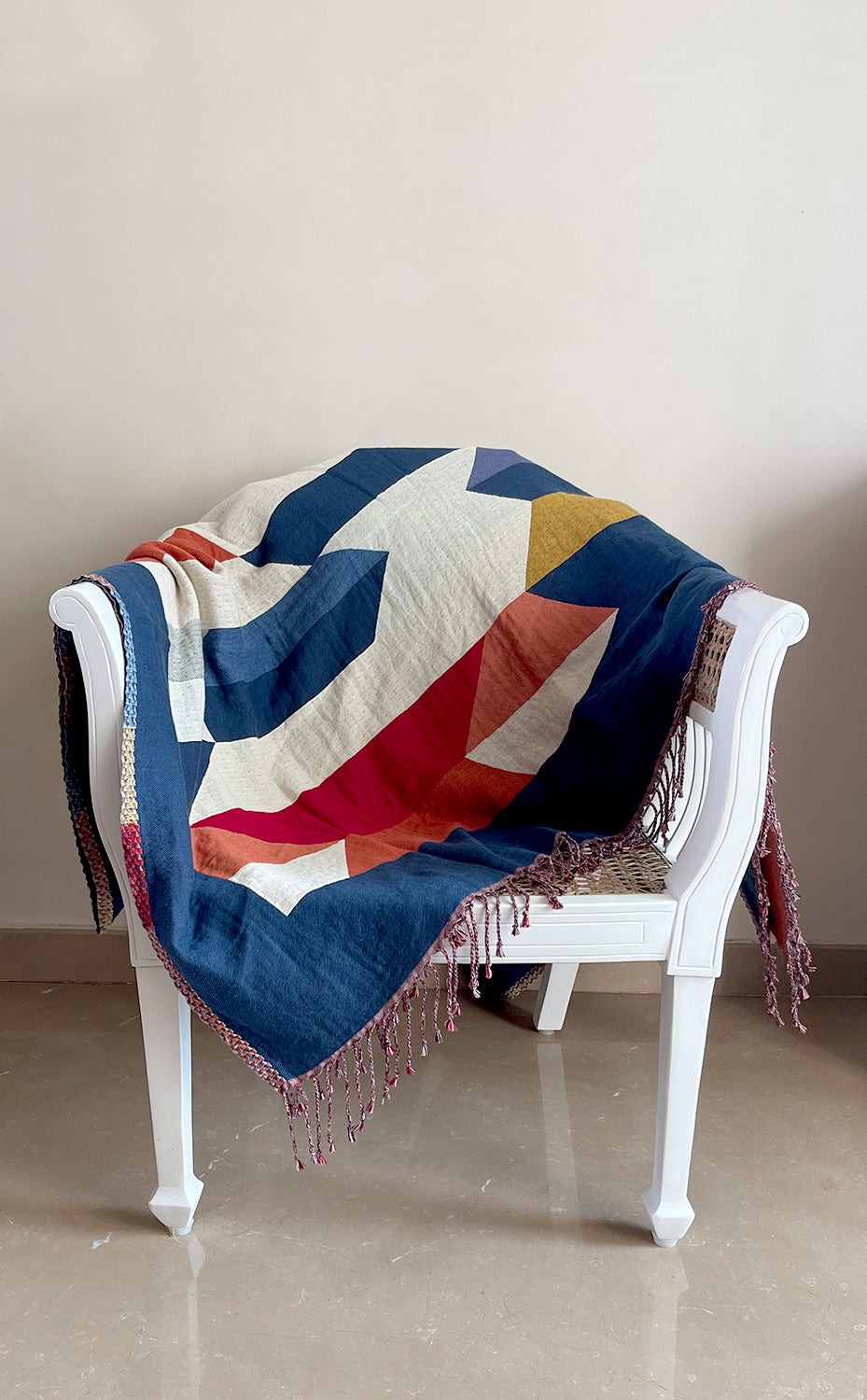 Multicolor Geometric Throw