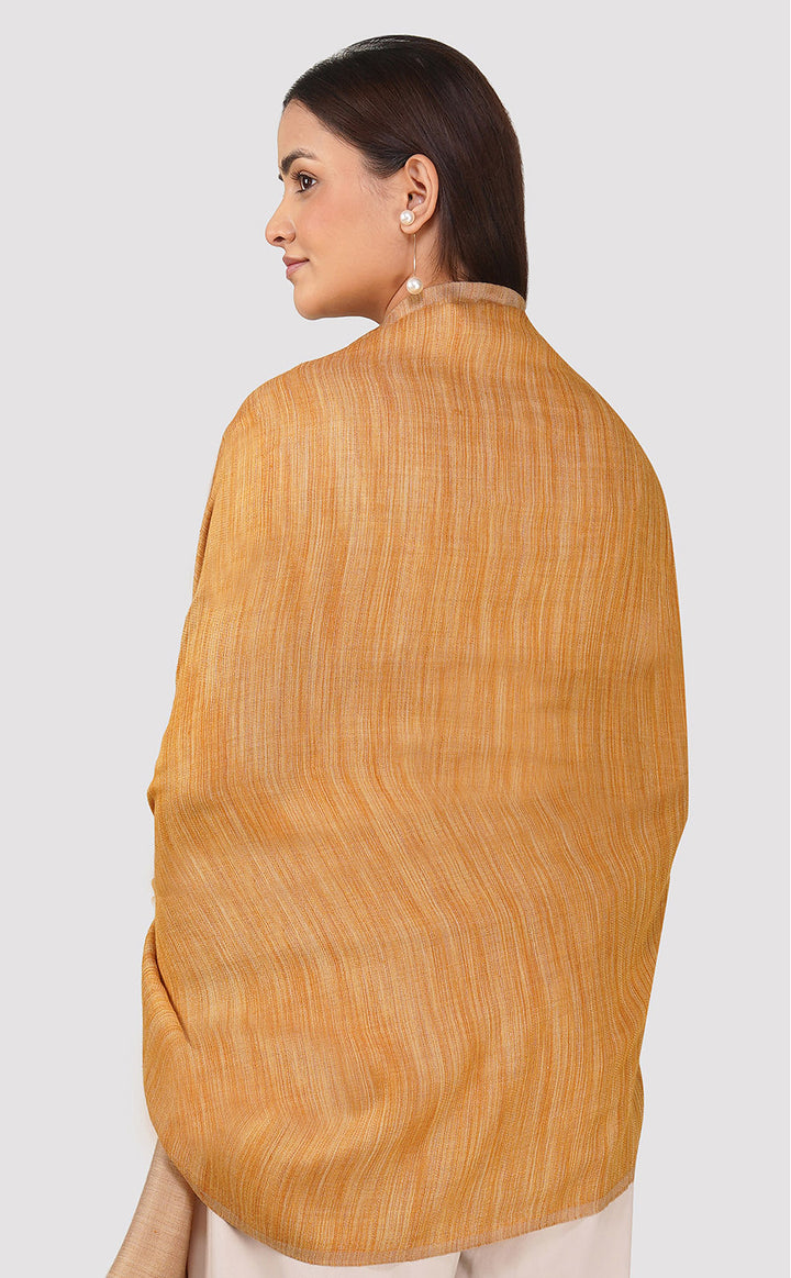 Reversible Pashmina Shawl - Mustard