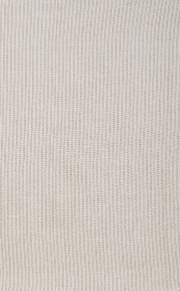 Broad Rust Silver Streak Zari Stole
