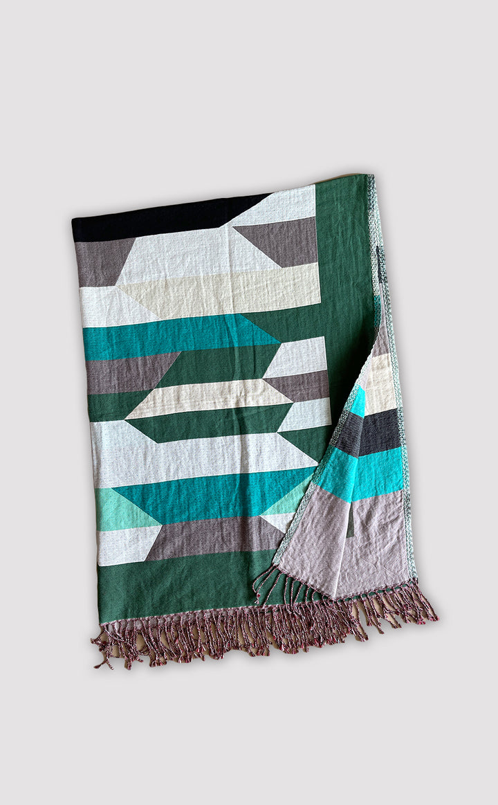 Jade Geometric Throw