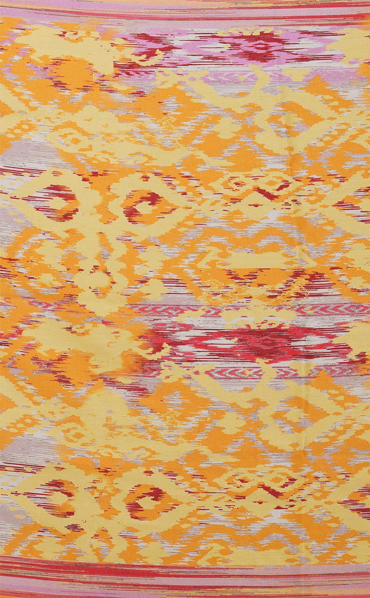 Marigold Haze Ikat Silk Stole
