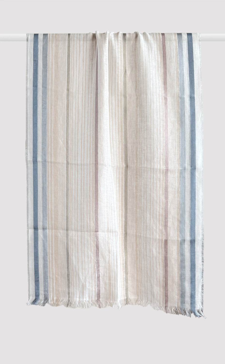Airy Stripe Linen Silk Stole