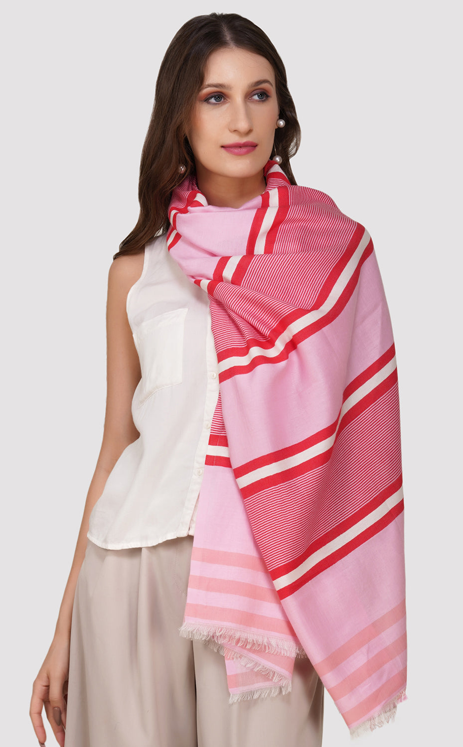 Nautical Pink Cotton Stripes